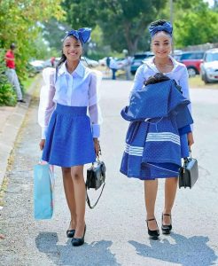 Trending Shweshwe Dresses For Beautiful Ladies 2024 4