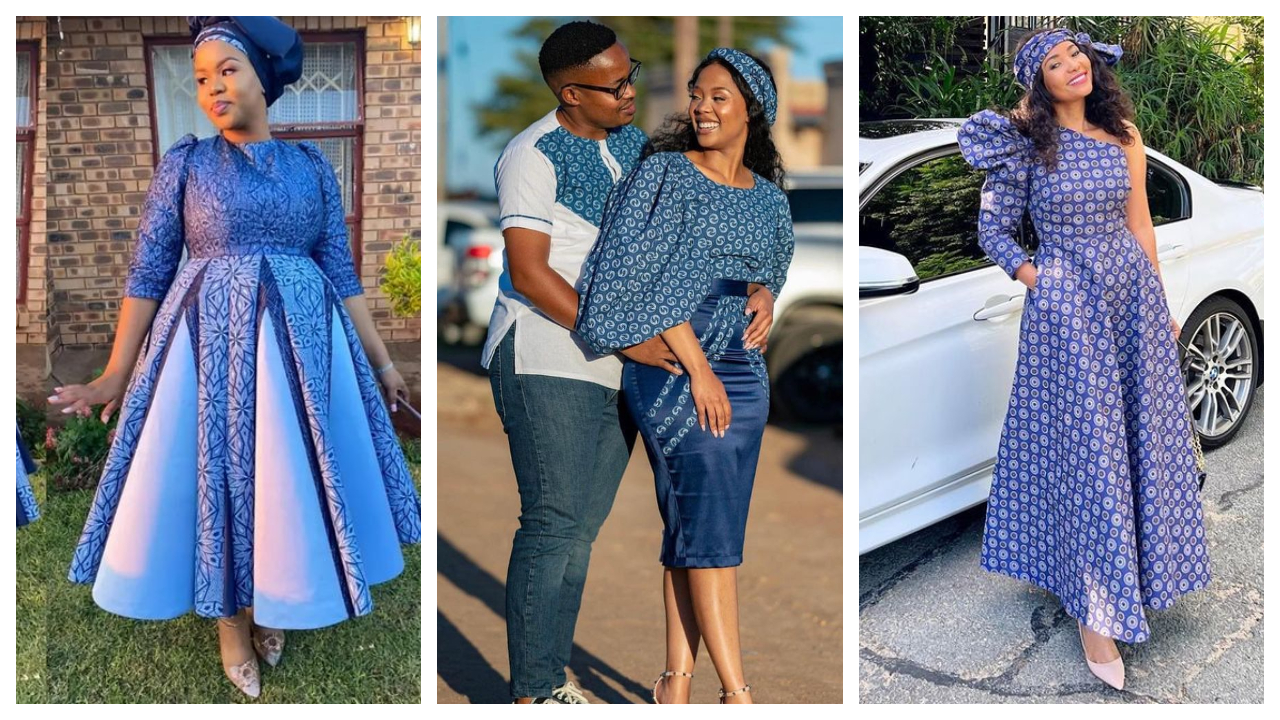 Stunning Shweshwe Traditional Attire For Couples Fashion 2024