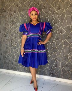 Showcasing African Style: Sepedi Traditional Dresses Designs 2024 For Women 5