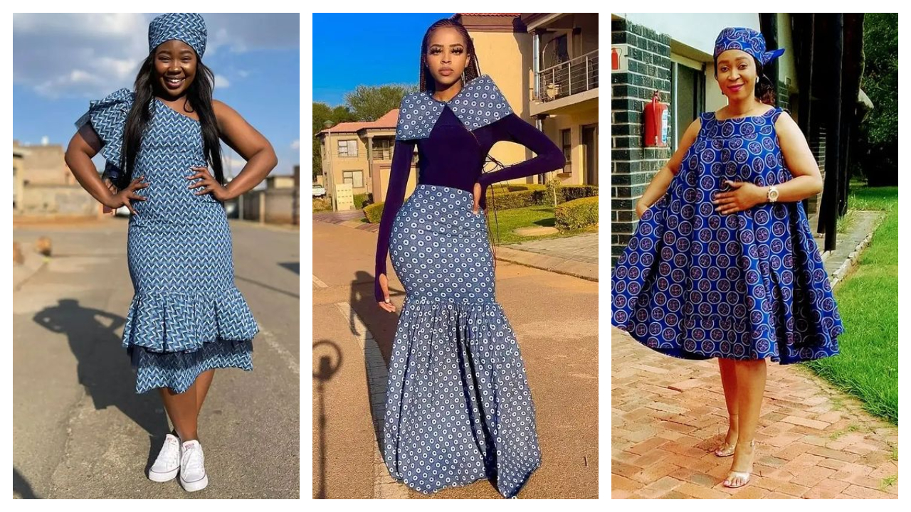 Trending Beautiful Shweshwe Dresses Styles For Ladies 2024