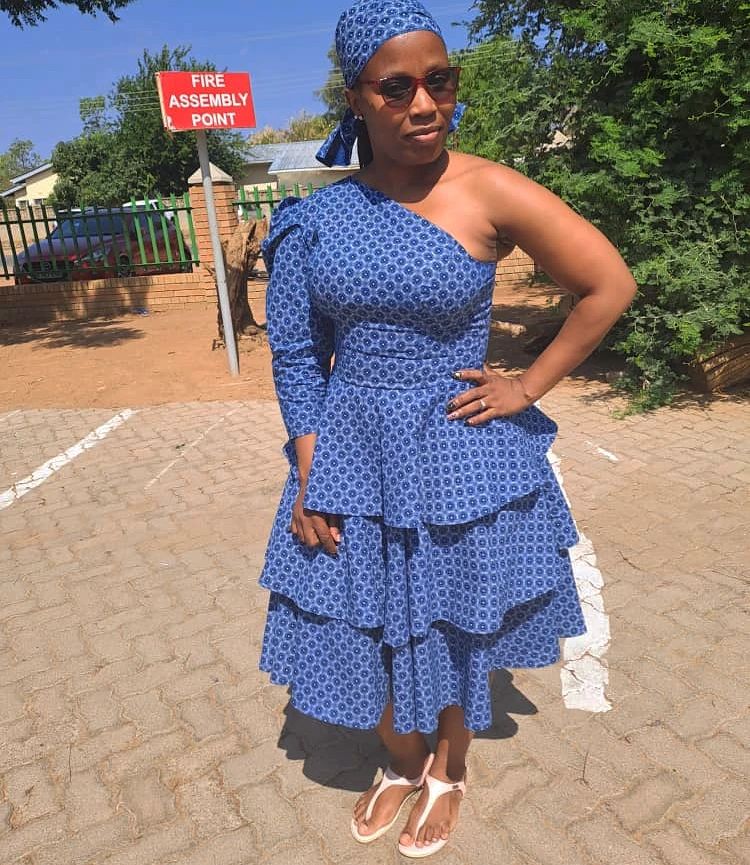 Latest Shweshwe Dresses Designs For Makoti 2023 19