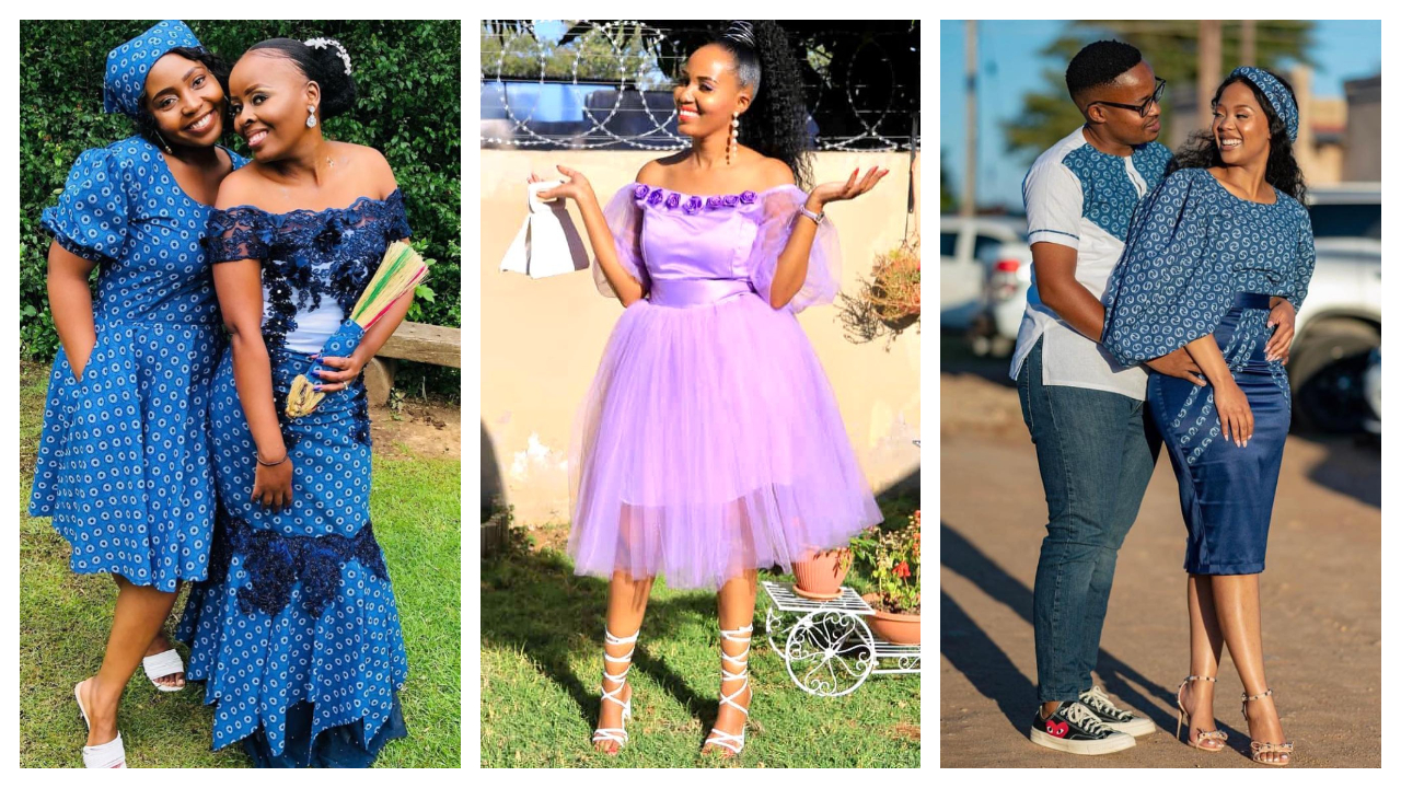 SOUTH AFRICA SHWESHWE TRADITIONAL DRESSES PATTERNS 2023