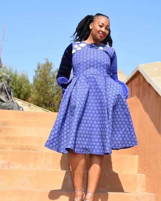 SOUTH AFRICA SHWESHWE TRADITIONAL DRESSES PATTERNS 2023 16