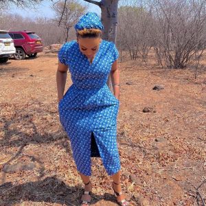 SOUTH AFRICA SHWESHWE TRADITIONAL DRESSES PATTERNS 2023 14