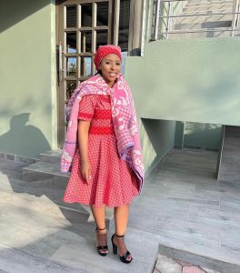 Celebrating African Heritage: Traditional Shweshwe Dresses Shine for Makoti 8