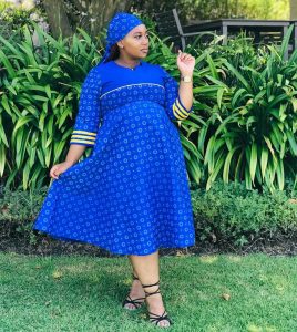 Celebrating African Heritage: Traditional Shweshwe Dresses Shine for Makoti 7