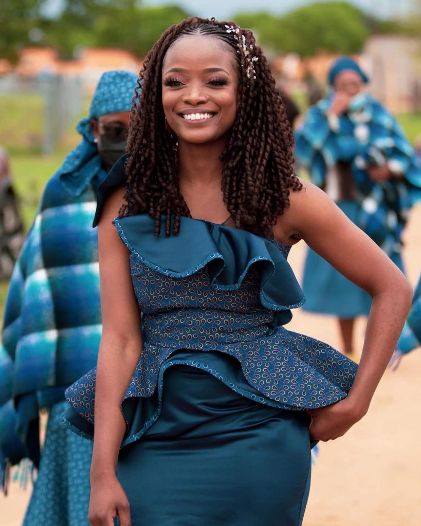 Popular Shweshwe African Dresses for Women 2024 7