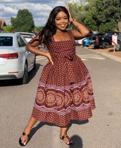Latest Tswana Traditional Dresses for African American girls 2023 14