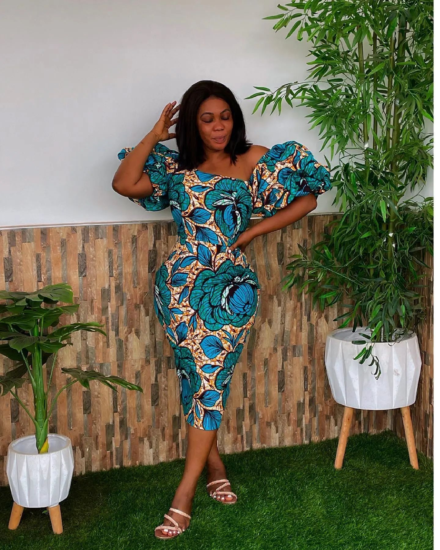 Ankara straight outlet dresses for ladies