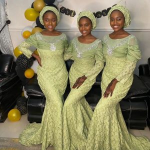 Best Long Lace Gown Styles - African Attire 2023