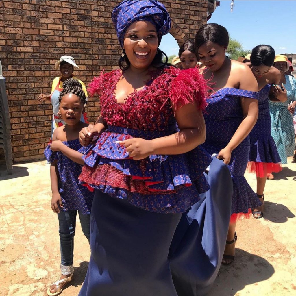 SOUTH AFRICA SHWESHWE MAKOTI DRESSES IN 2023 33