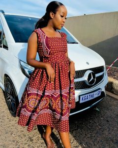 Trending Shweshwe African Dresses Styles For Ladies 2023 3