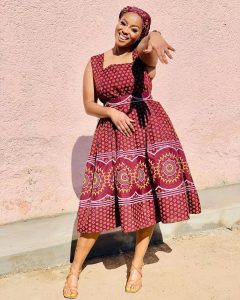 Top 10 Shweshwe Dresses Designs For African Ladies 13