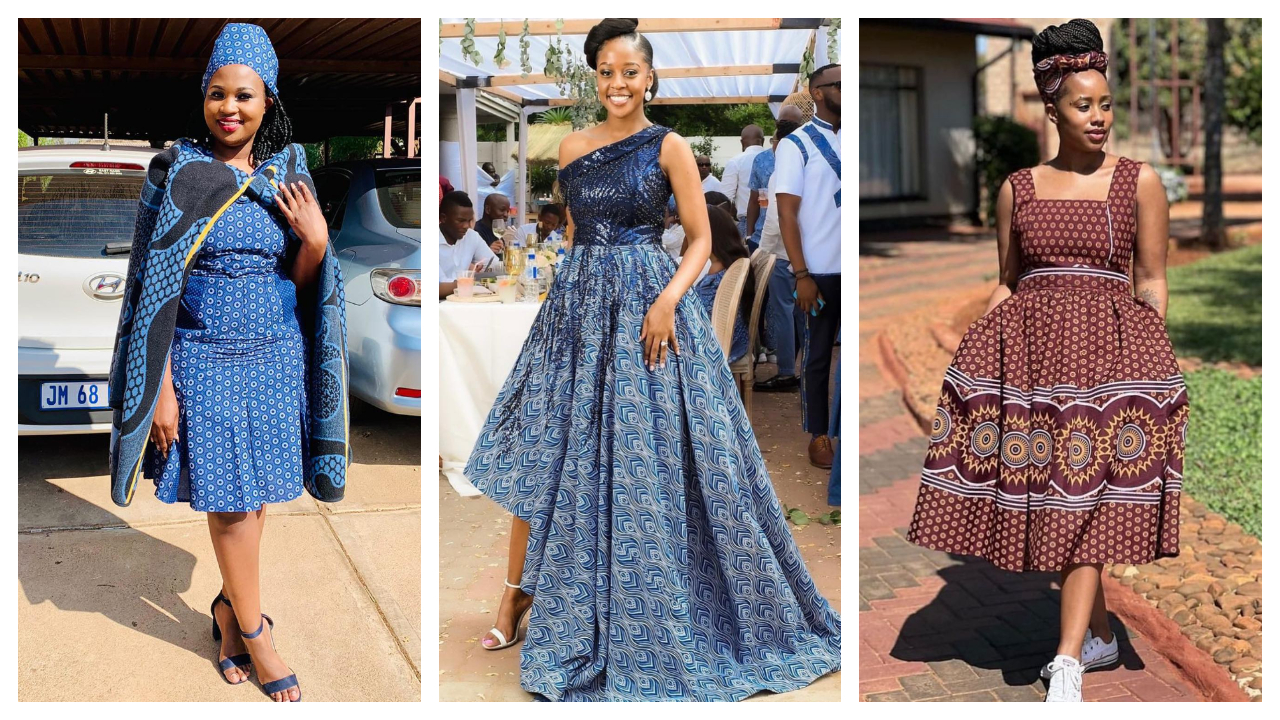 Unique Shweshwe Dresses Styles For Wedding 2023