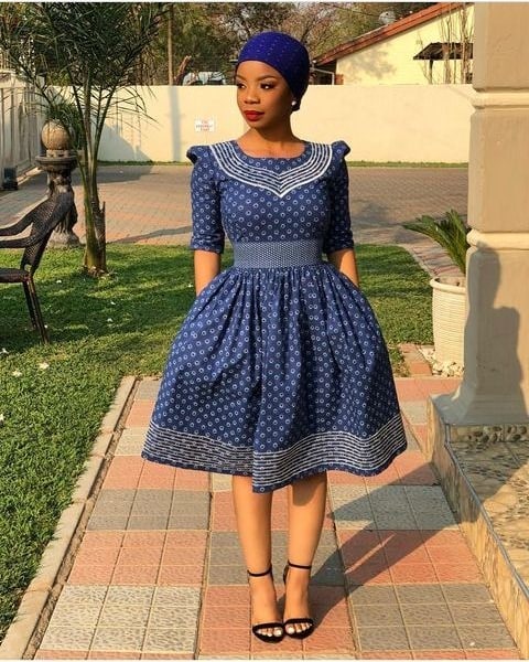 Pretty Tswana Traditional Dresses 2023 For Ladies