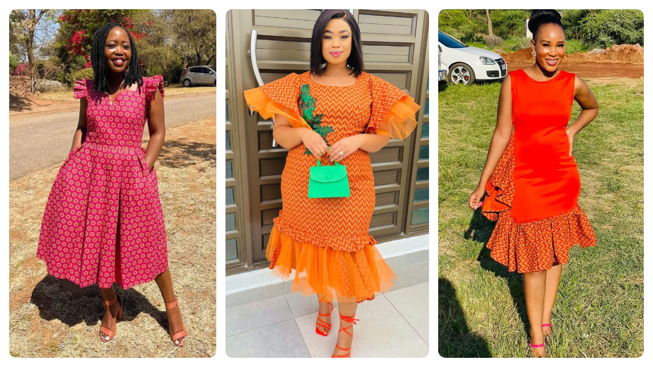 Trending African Shweshwe Dresses For Ladies 2023