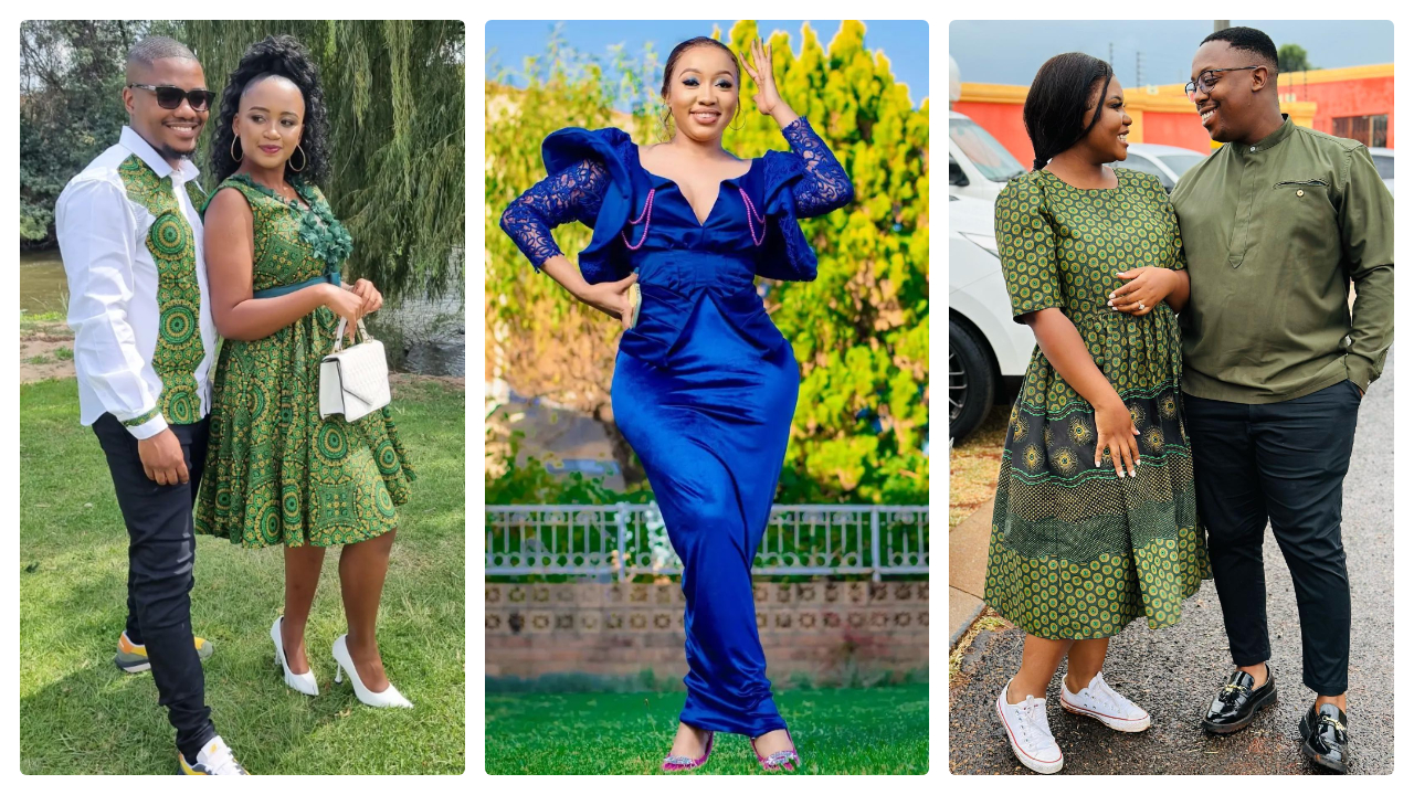 Unique Shweshwe Dresses For South African Wedding 2023
