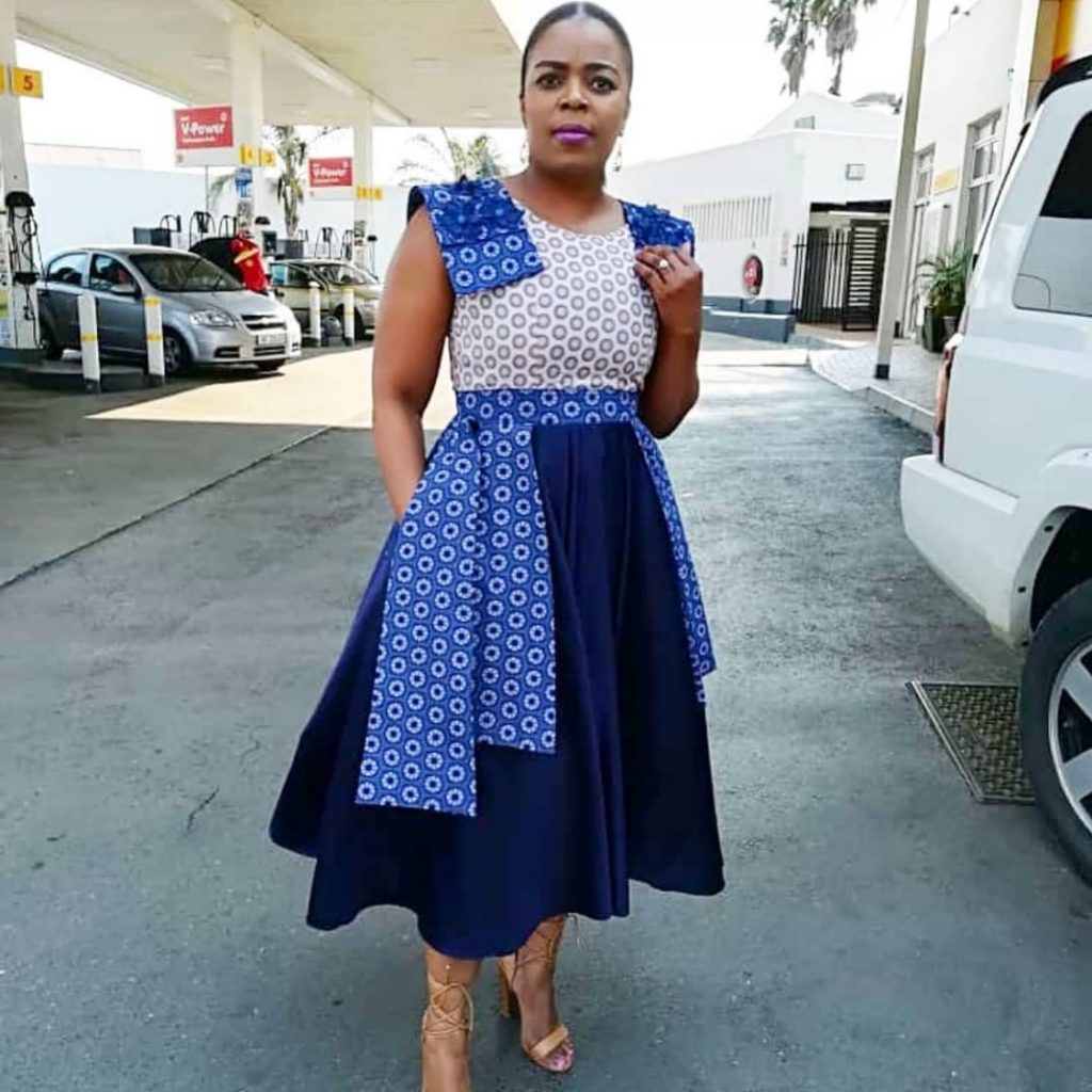 Stunning Tswana Traditional Dresses For Makoti 2023