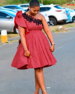 Stunning Tswana Traditional Dresses For Makoti 2023