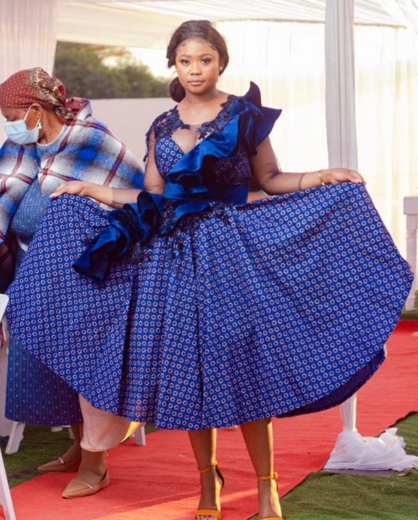 How Tswana traditional dresses are worn and accessorized 14