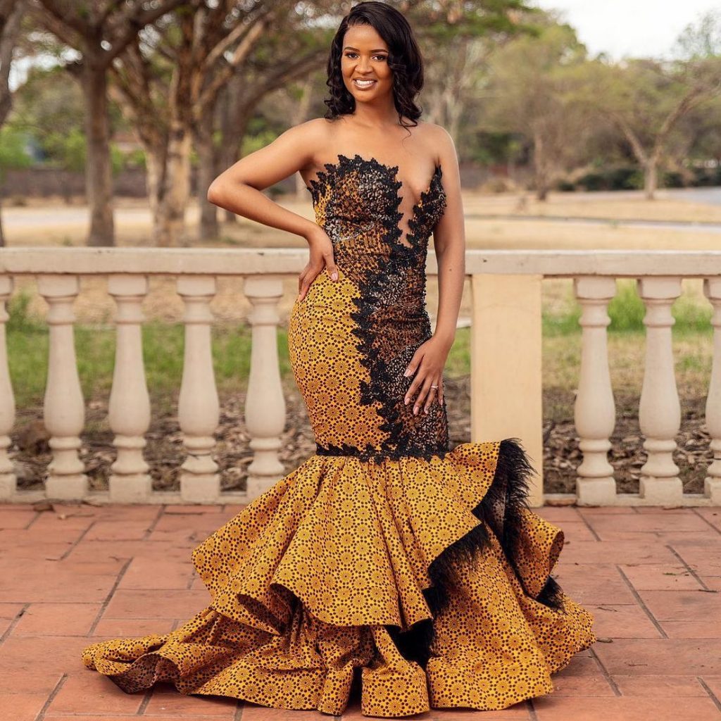 How Tswana traditional dresses are worn and accessorized 18