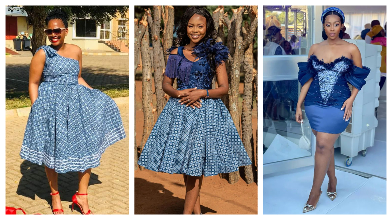 Gorgeous Shweshwe Traditional Dresses Designs For African Ladies 