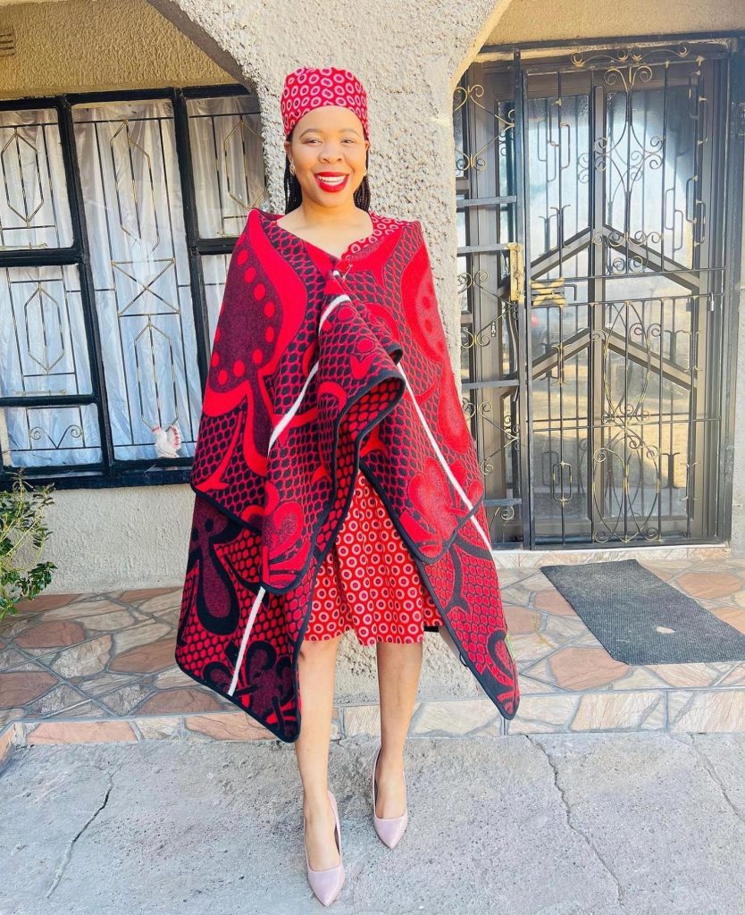 How Tswana traditional dresses are worn and accessorized 12