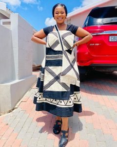 Materials used in creating Xhosa traditional dresses 2024 6