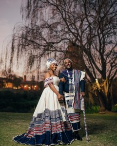 Materials used in creating Xhosa traditional dresses 2024 5