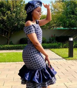 Shweshwe dresses are a staple in the African fashion scene