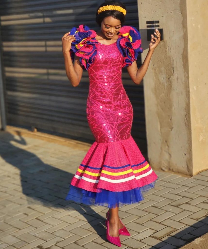 A Closer Look at the Intricate Designs of Sepedi Traditional Wedding Dresses