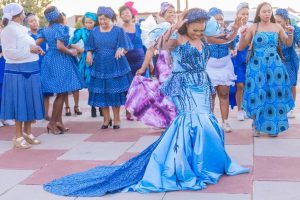 Looka At the Beauty of Traditional Shweshwe Dresses for Makoti