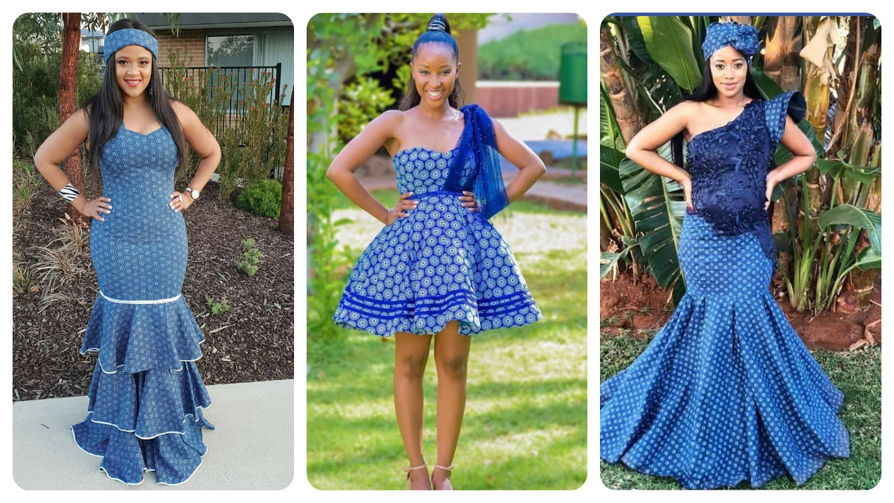 Pretty South African Tswana Traditional Dresses 2024