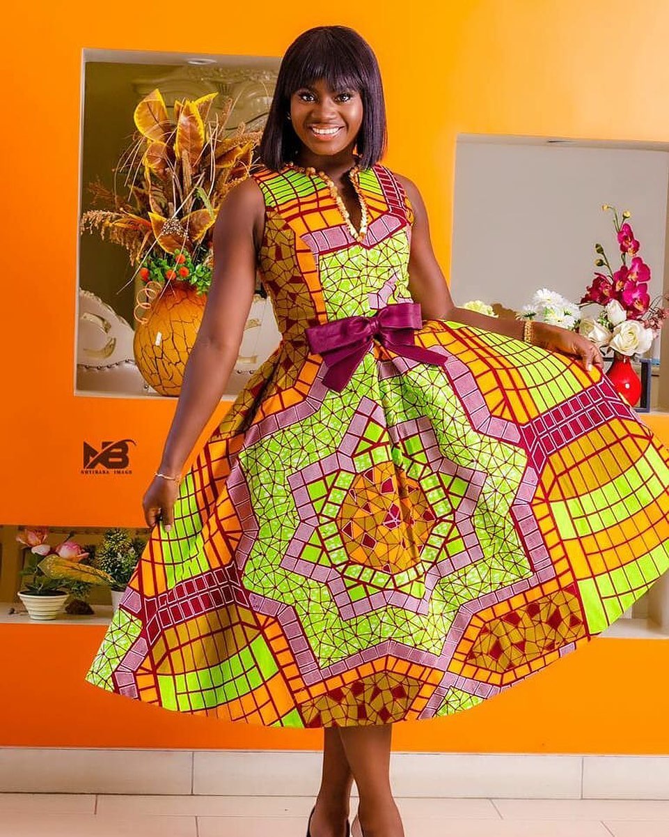 Stunning African Fashion: Explore 2024 Amazing Mishono ya Vitenge 20