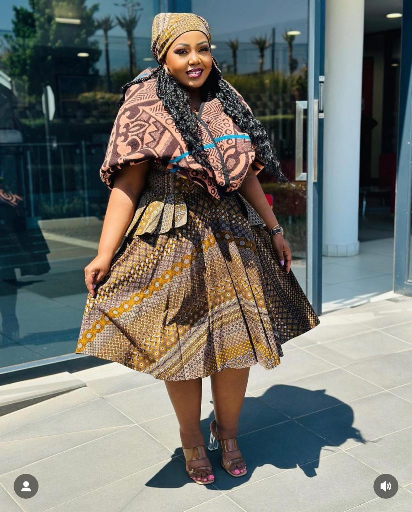 20+ Best Shweshwe Traditional Dresses For South African Ladies 2024