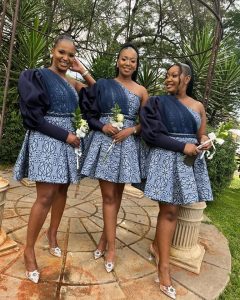 Charming Shweshwe Traditional Attire for Traditional African Weddings