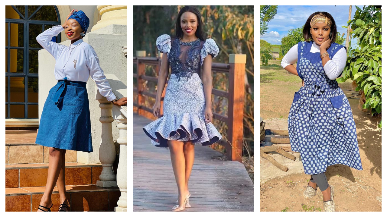 Dazzling Tswana Traditional Dresses For South African Women