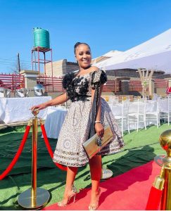 Shweshwe Brides: Radiating Grace in Vibrant South African Attire 9