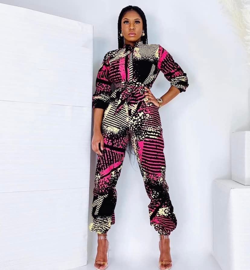 Trendy Ankara Jumpsuit Styles For Lovely Ladies