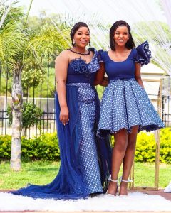 Gorgeous Shweshwe Traditional Dresses For South African Ladies 2024