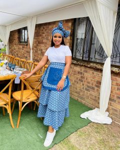 How To Stylish Your Modern Shweshwe Dresses For Wedding  7
