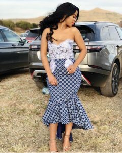 Top Twenty African Shweshwe Dresses For South African Ladies 16