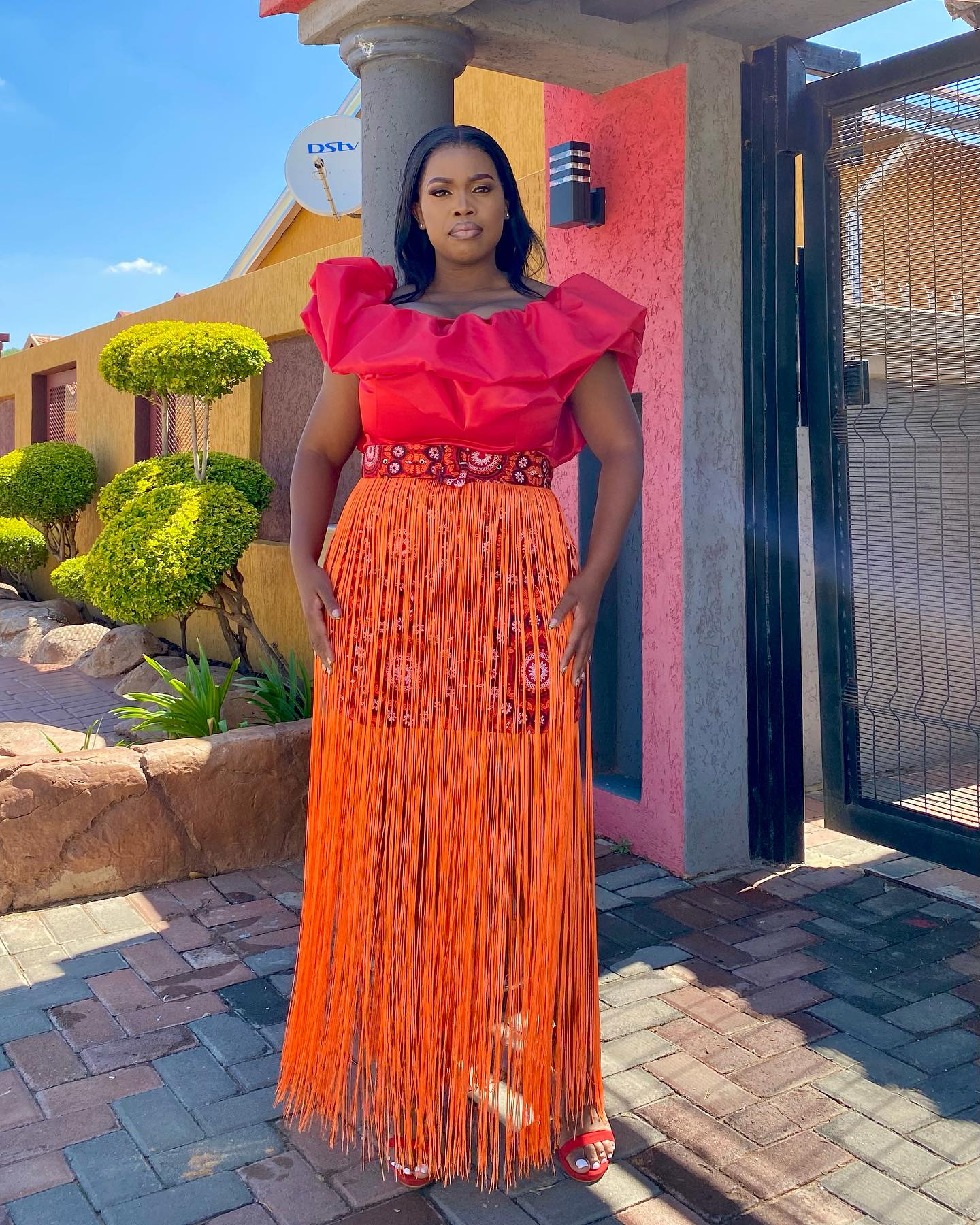 Top Twenty African Shweshwe Dresses For South African Ladies 34