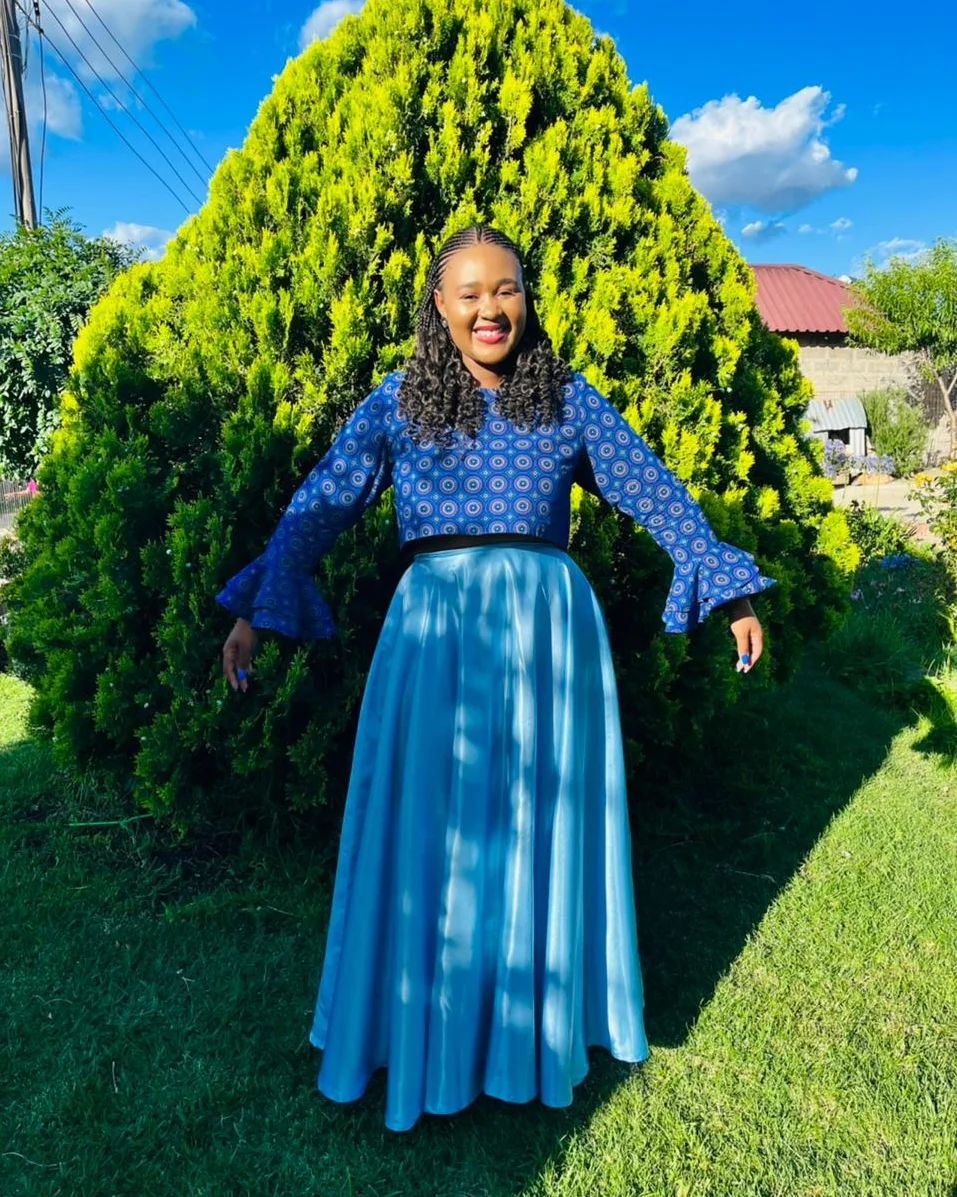 Top Twenty African Shweshwe Dresses For South African Ladies 25