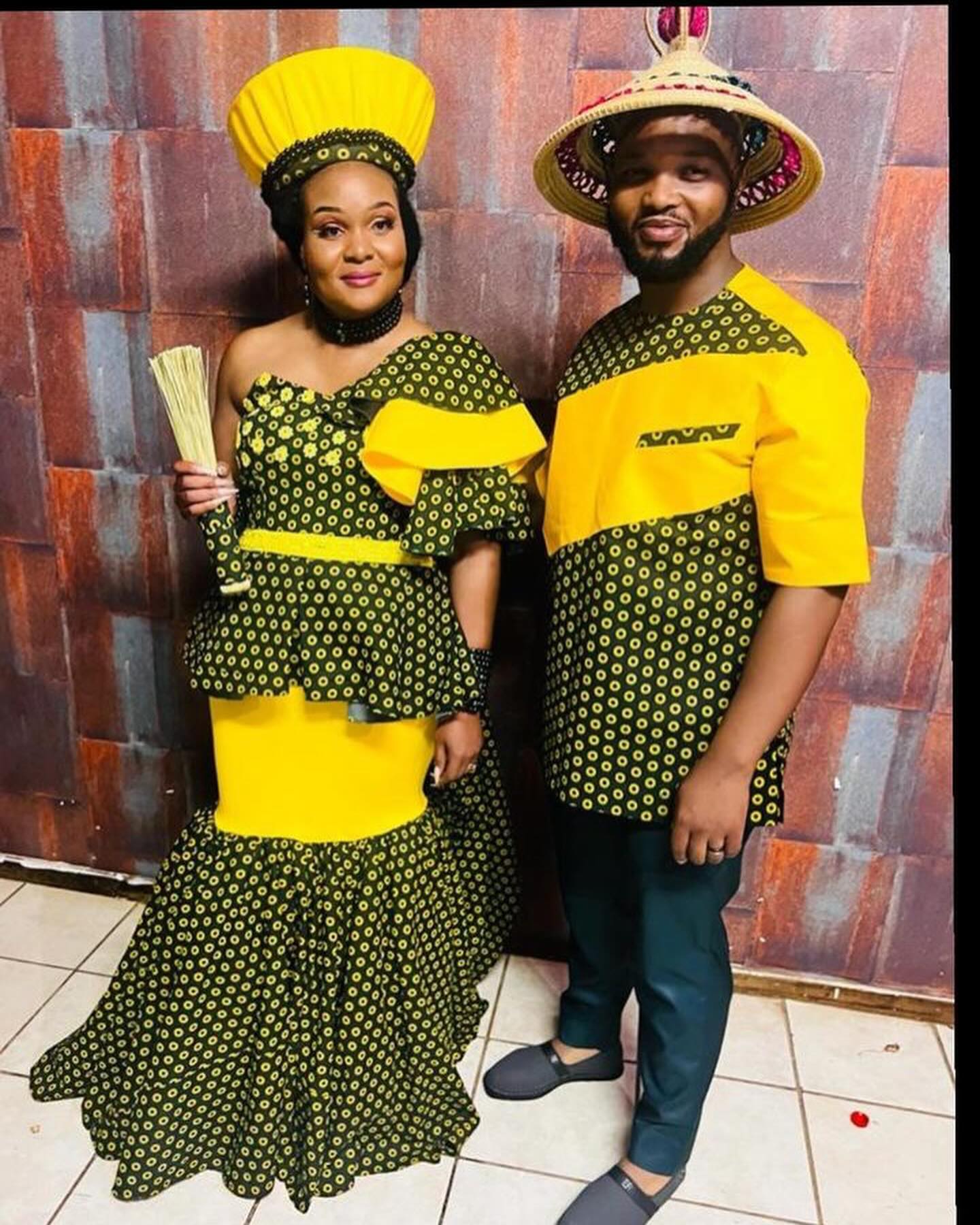 Amazing and Beautiful Shweshwe Traditional Dresses For Makoti 2024 30