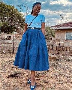 Amazing and Beautiful Shweshwe Traditional Dresses For Makoti 2024 16