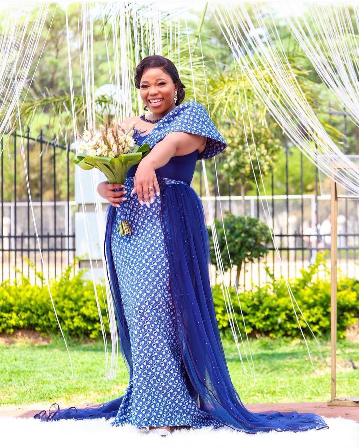Amazing and Beautiful Shweshwe Traditional Dresses For Makoti 2024 20