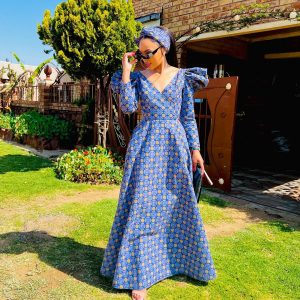 Beautiful Tswana Traditional Attire For Wedding Party 2024 4