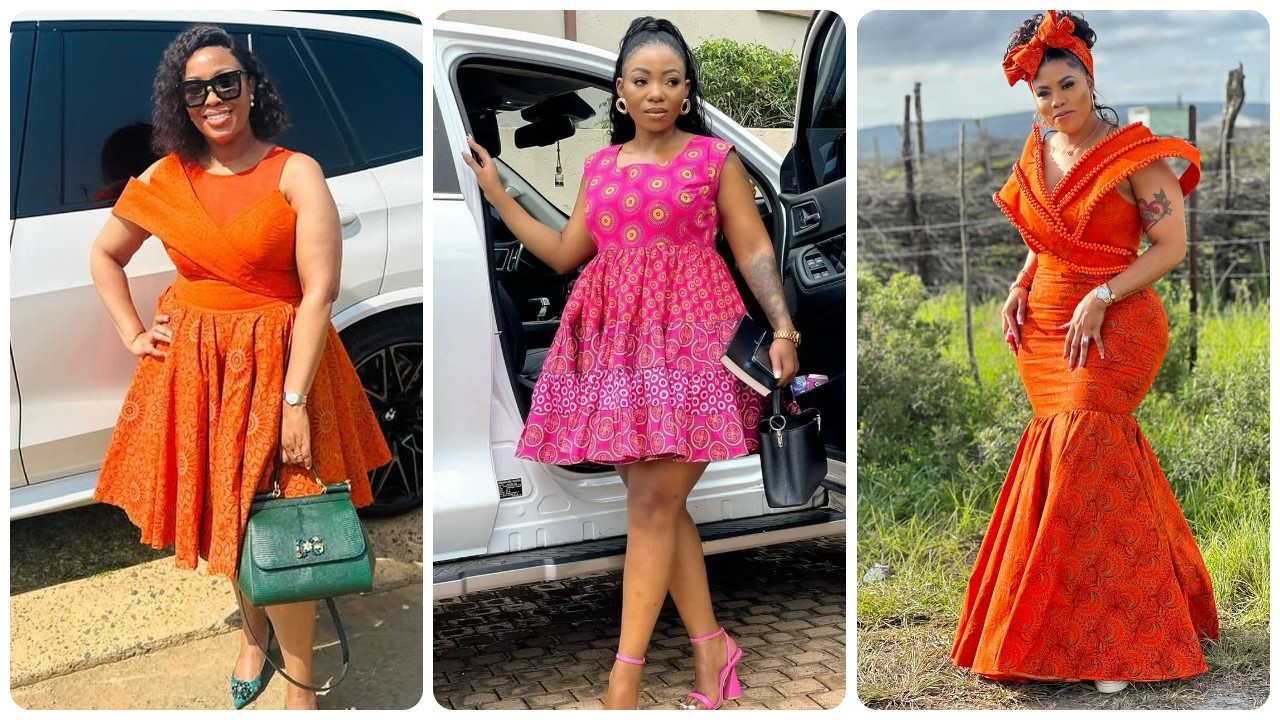 Charming Tswana Traditional Dresses For Wedding Party 2024