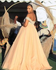 Fashionable Shweshwe Traditional Dresses Designs For Wedding 2024